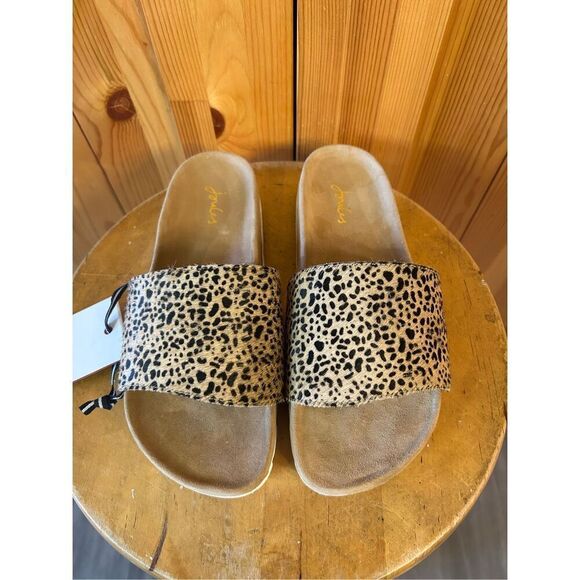 JOULES MARLOW SLIDES SANDALS LEAPORD SZ 7 NWT Read - Picture 2 of 11